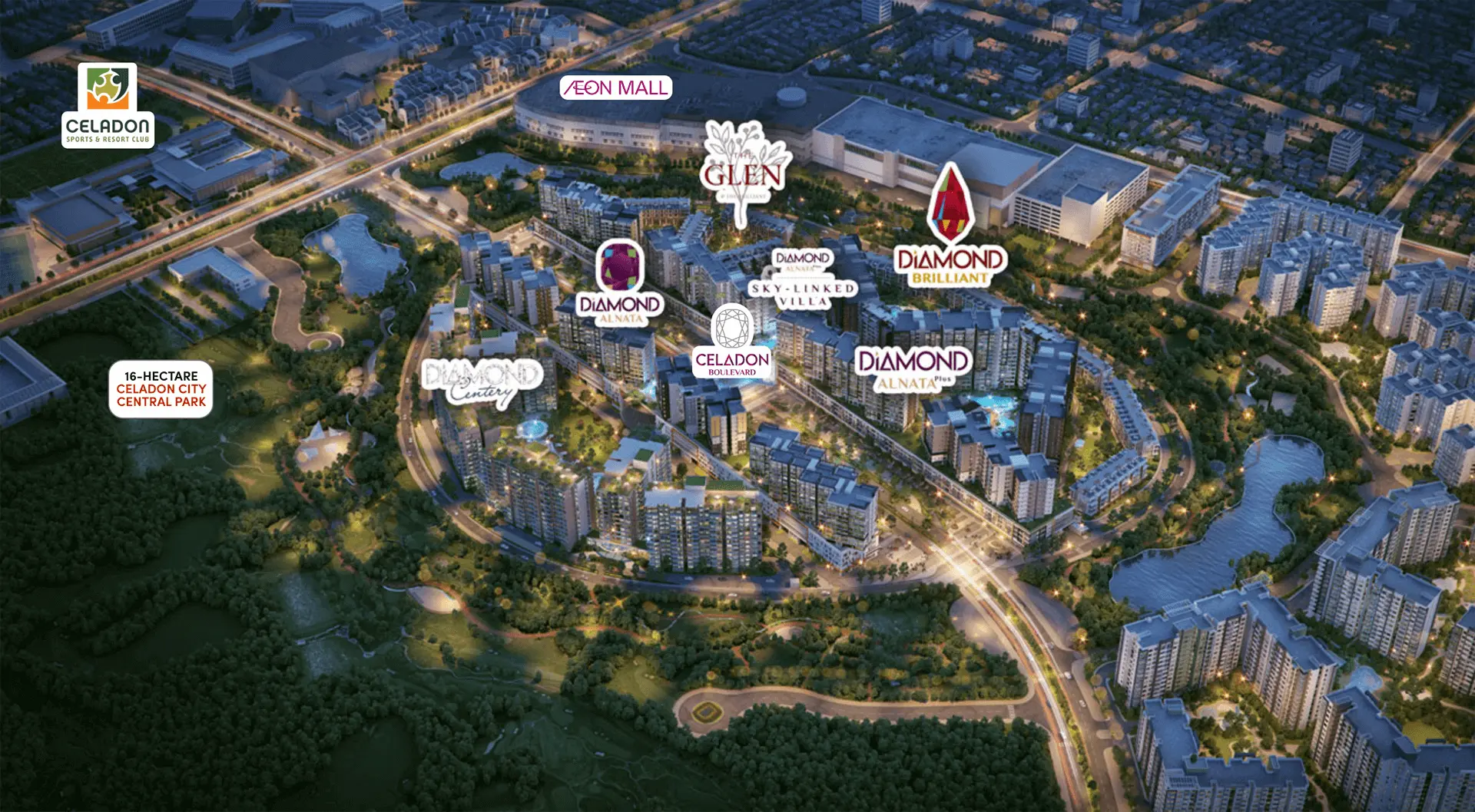 Mặt bằng quy hoạch Celadon City