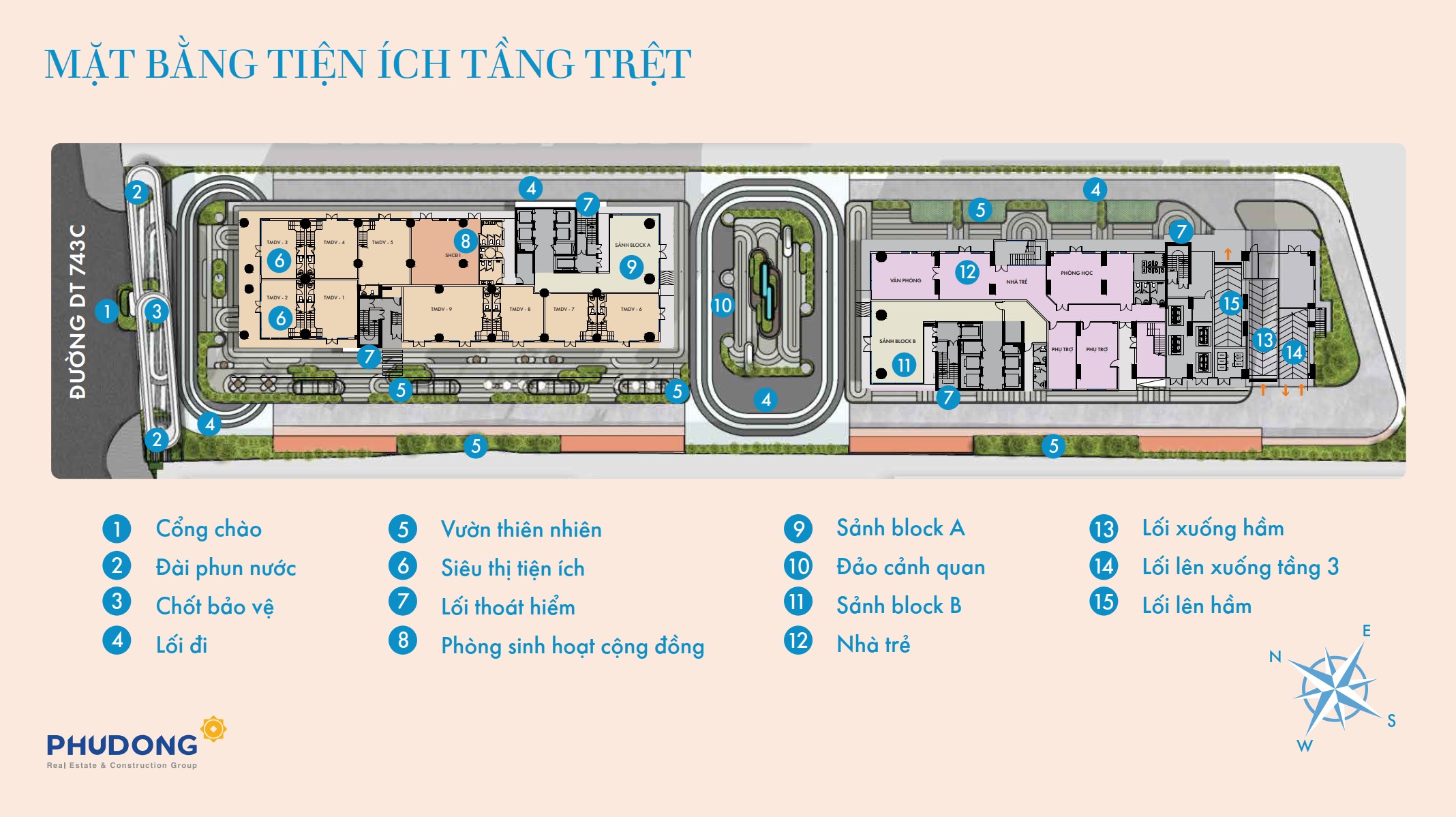 Mặt bằng tầng trệt